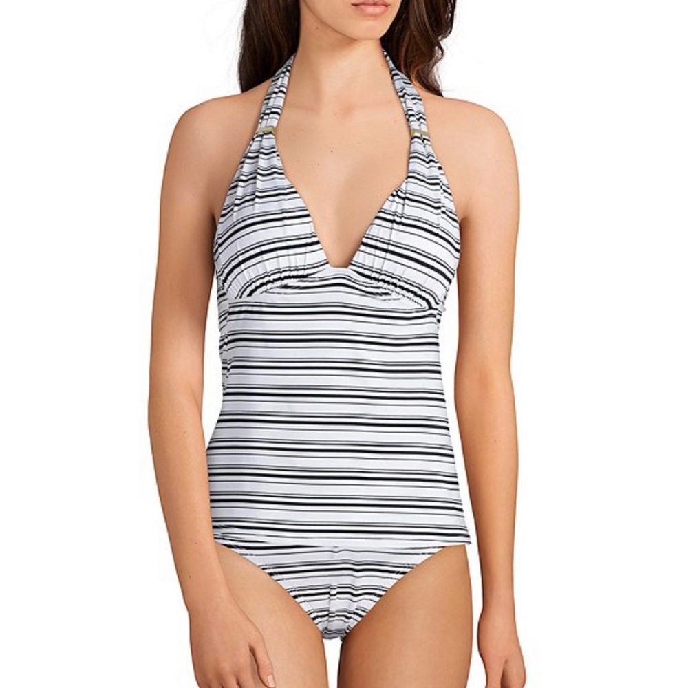 Daniel Cremieux swim set tankini top and high waisted bottom
#T